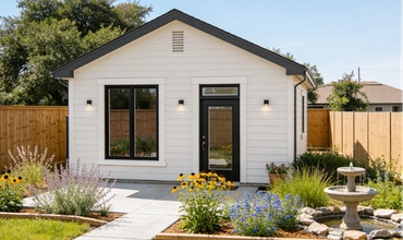 Backyard ADU project completed for a Dallas homeowner