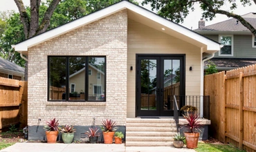 Detached ADU project in Dallas Texas with modern residential design